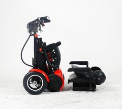 Red/White/Royal Blue Adult Portable Four-wheel Small Foldable Electric Scooter