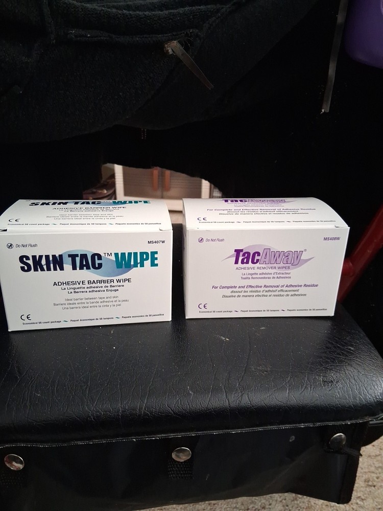 Skin Tac Adhesive 50 Count – And Remover Bundle Exp.2029