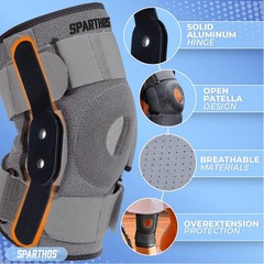Comfortable Hinged Knee Brace for ACL, MCL, Meniscus – Adjustable and Breathable