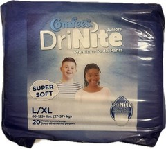 DriNites – Large/X-Large, Pull Ups, 20 count, 60 to 125 lbs, Comfees . Youth