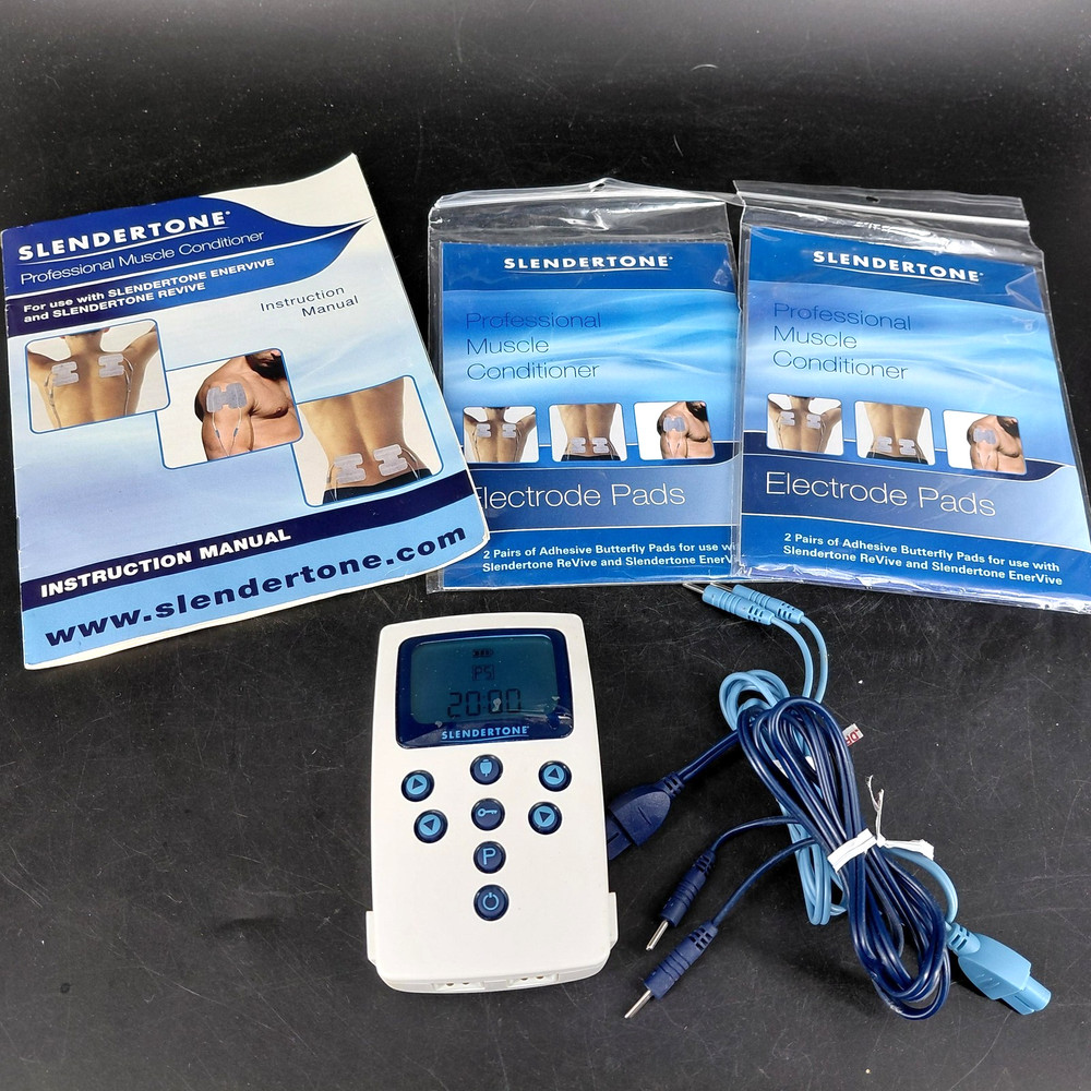 Slendertone Muscle Stimulator Conditioner Control Unit Electrode Pads Set WORKS