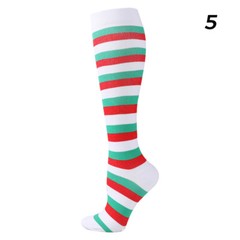 Unisex Christmas Compression Pair Socks 15-20mmHg Graduated Support Stockings
