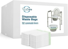 Leakproof Portable Toilet Chair Liners, 192 Count