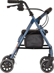 NOVA GetGo Petite Rollator Walker- Hgt 4’10“-5’4″; 18.5” Seat Hgt; Open Box BLUE