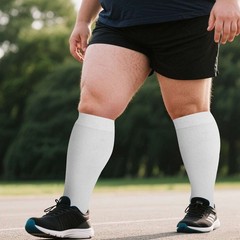 1-3Pair Unisex Plus Size Wide Calf Compression Socks 15-20mmHg Knee High Support