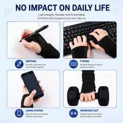 Wrist Support Brace & Compression Glove Kit – Carpal Tunnel, Arthritis Relief
