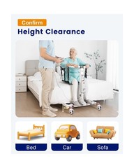 Electric Patient Lift Transfer Chair, Transfer Chairs for Seniors, Lift Assit…