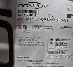 Donjoy X-ROM Post-op Knee Brace 11-2181-9 DJO Brand New!