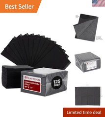 High-Quality 3 Ply Black Disposable Bibs, 125 Pack for Dental & Medical Services