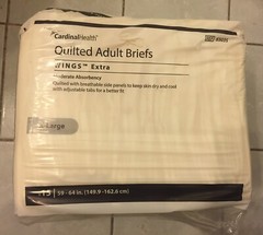 Cardinal Health Quilted Adult Briefs Moderate Absorbent X-Large 15 count diapers