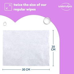 3 Pack WaterWipes for Adults – 90 Sensitive XL Wipes, 99.9% Water, Daily Use New