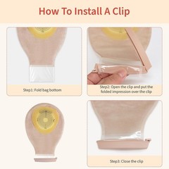 20PK Kids Colostomy Bag Skin-Friendly One-Piece Ostomy Bags for Kids Cut-to-Fit