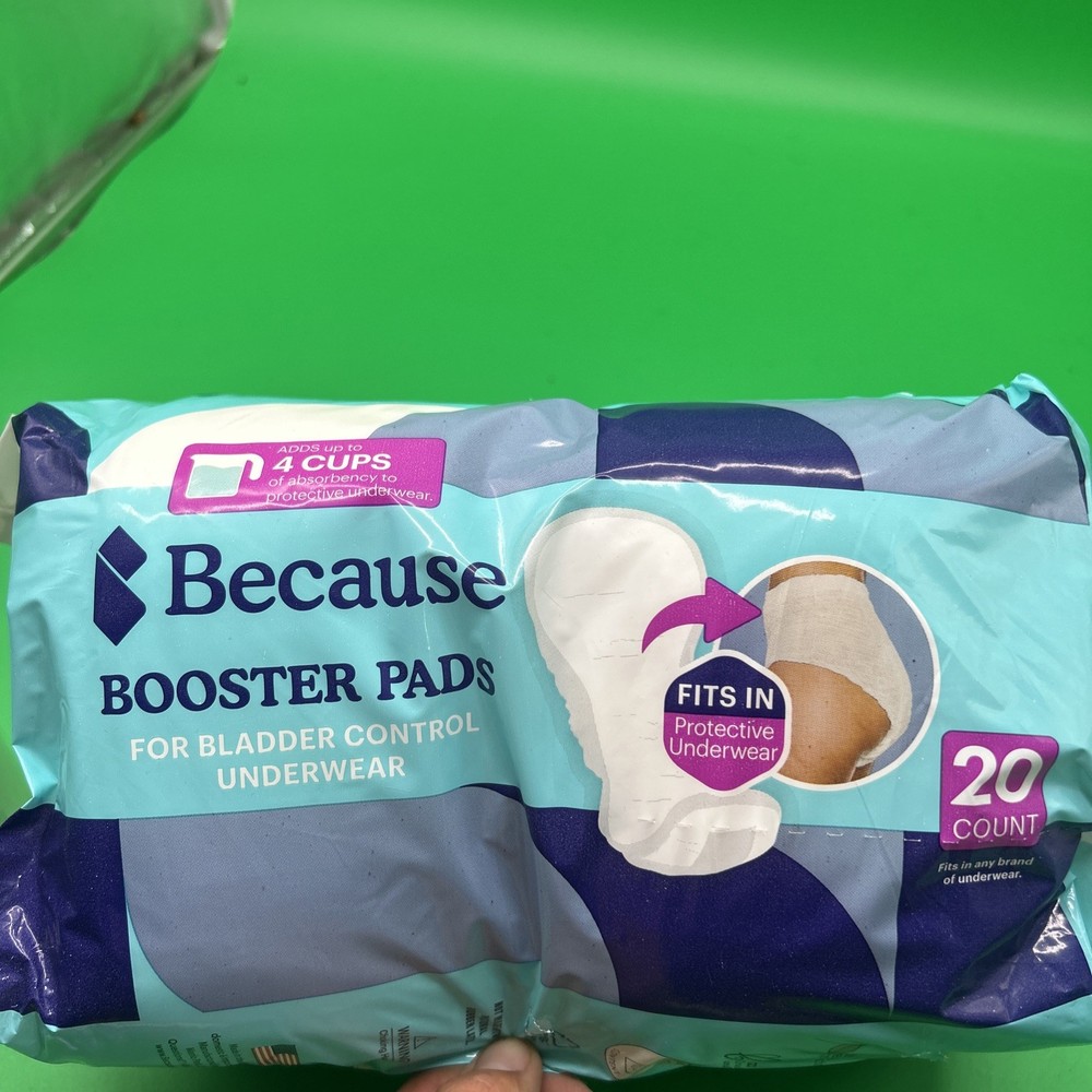 Because brand booster pads 20ct