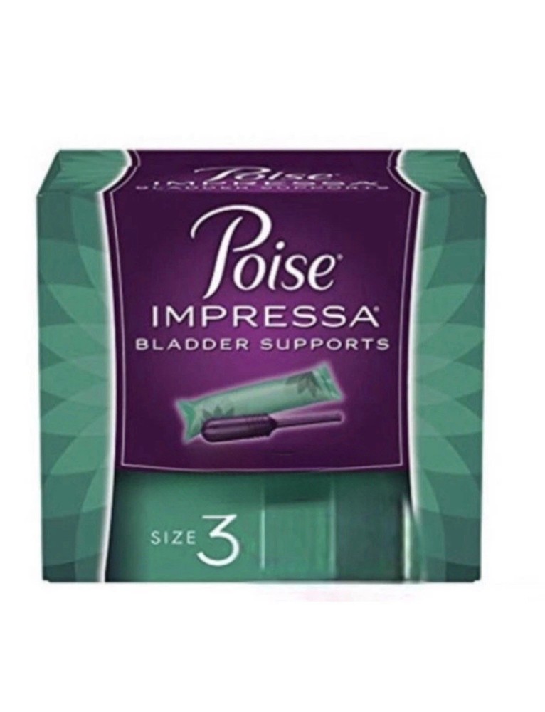 Poise Impressa 8 Count Bladder Supports For Women Size 3