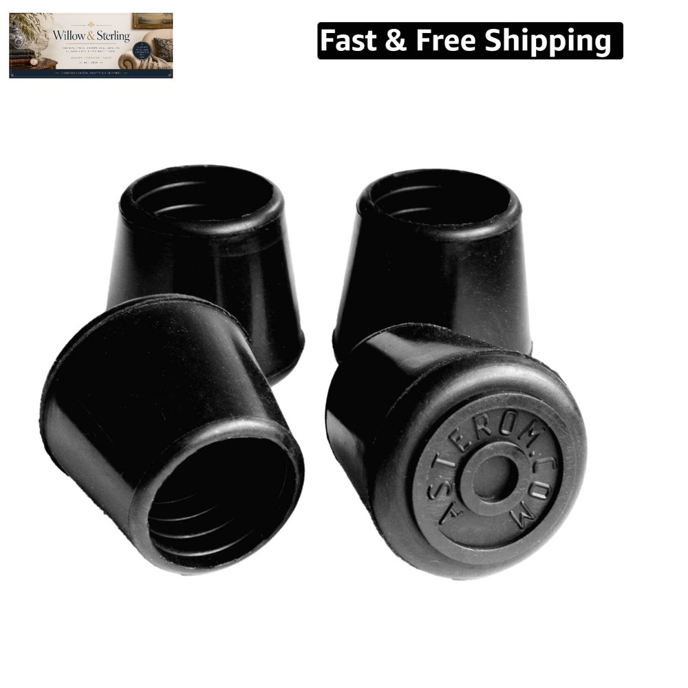 Cane Tips – 7/8 Inches – Rubber Cane Tips, Walking Cane Accessories Pack of 4