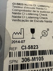 Advanced Bionics Naida CI Listening Check REF CI-5823 SPN 306-M105 New In Box