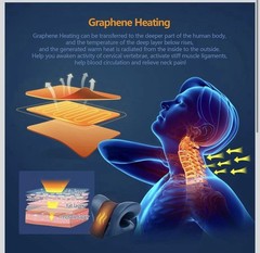 Neck Stretcher for Neck Pain Relief, Heated Cervical Traction Device Pillow
