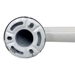 White Powder Coated Steel Grab Bar for Bath and Shower Safety 18 Inches WF447