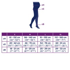 JOBST Maternity Opaque Waist High Compression Stockings Pantyhose,15-20mmHg, CT
