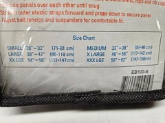 Pyramex BBS100/EB100XL, General Use Back Support, Lot of 3, Price $ 24.00