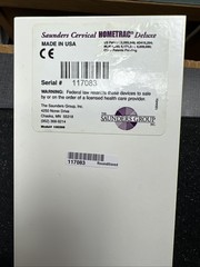 Saunders Cervical HomeTrac Deluxe W/Case And Replacement Pump. AS IS