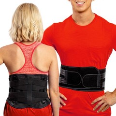 FlexGuard Support Back Brace – Medium/Large (Pack of 1), Black