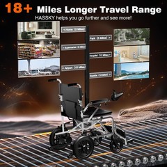 Electric Wheelchairs Adults Foldable Power Wheelchairs 15 Miles Long Travel