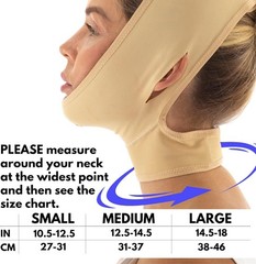 Chin Strap Post Surgical Compression Bandage for Women Face Slimmer Jowl Tigh…