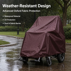 Mobility Chair Cover, 210D Oxford Cloth All Season Storage, UPF 50 Protection