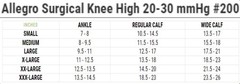 Allegro Compression Knee Highs CT, XXX-Large 20-30mmHg (Beige)