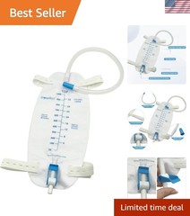 1000 mL Leg Urinary Drainage Bag with Adjustable Bands for Comfort and Safety