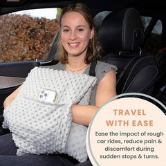 Hysterectomy Recovery Pillow W/ Adjustable Straps Gel Packs Post Surgery Comfort