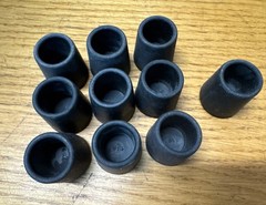 10 PACK – 3/4″ Heavy Rubber Cane Tip Crutch Walking Stick Furniture Chair Leg