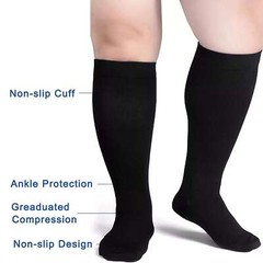 Plus Size Compression Socks 20-30 mmHg for Men Women Medical Stockings S-4XL NEW