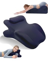 Sweet Spot Pillow, Memory Foam Medium(22.62“L×14.82“W×8.97“H), Navy Blue