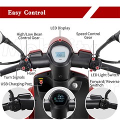 4 Wheels Travel Mobility Scooter 800W 60V 20AH battery Motor for Adult Senior