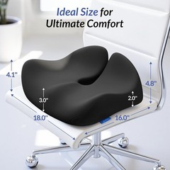 Cushion Lab Patented Pressure Relief Seat Cushion for Long Sitting Hours