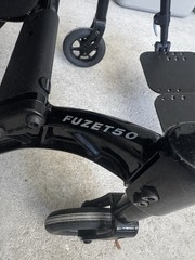 PDG Mobility FUZET50 Manual Wheelchair Black Aluminum Tilt Limiter 250lb