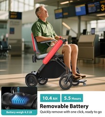 Smart Electric Wheelchair for Adults & Seniors – Auto Folding & APP Control