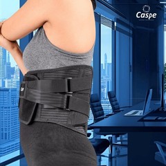 Lower Back Support Brace Adjustable Work Lumbar Belt for Pain Relief Men Women