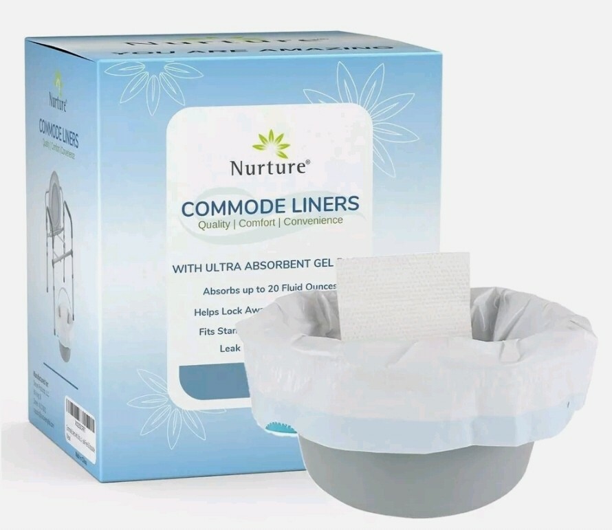 Ultra-Absorbent Disposable Commode Liners (20 Fl Oz Absorbency) | toilet