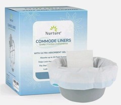 Ultra-Absorbent Disposable Commode Liners (20 Fl Oz Absorbency) | toilet