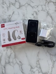 RCA Rechargeable Water Resistant Behind the Ear Hearing Aids Pair all included