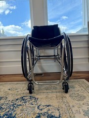 Colours Zephyr Rigid Wheelchair Frame Highly Polished + Polished Parts Kit