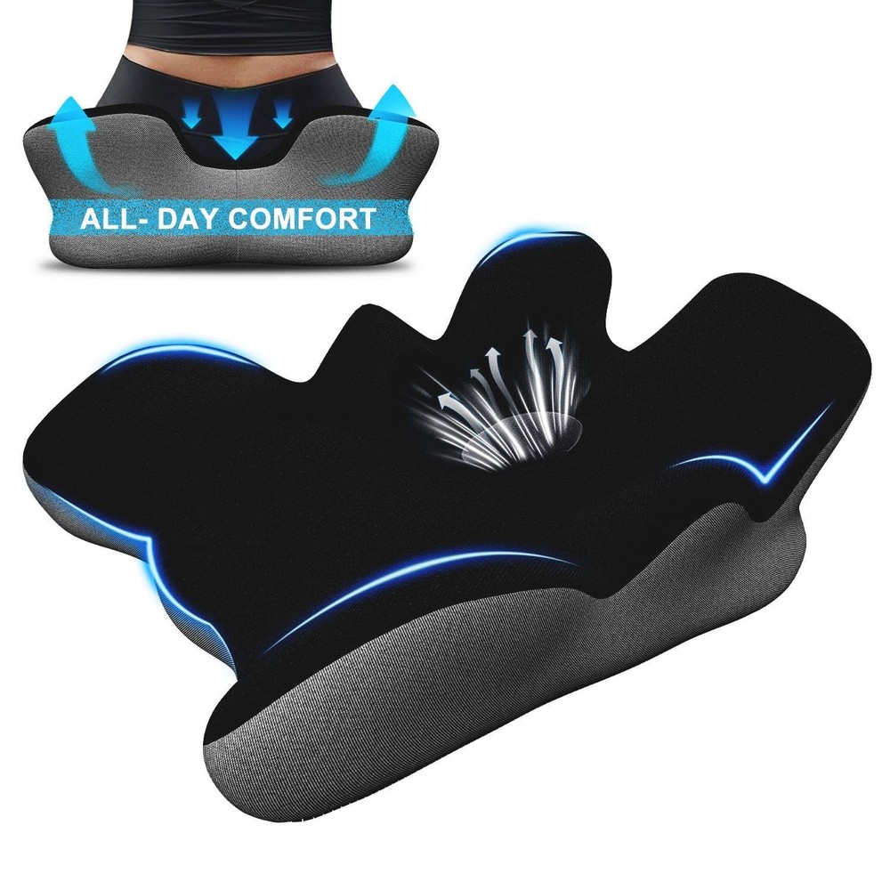 Seat Cushion for Hip Coccyx Pressure Relief, 6in Thick Extra Large Ergonomic …