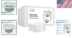 Leakproof Portable Toilet Chair Liners, 192 Count