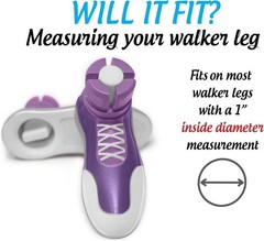 Stylish Purple Sneaker Walker Glides – Easy Tool-Free Installation – 1 Pair