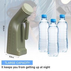 Male Urinal Bottle 1000ml Portable Spill Proof Travel Pee Container