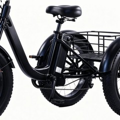 Daibot 24″ Fat Tire Mobility Trike 750W Adult All Terrain Cargo Shopping Scooter