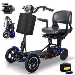 All Terrain Seniors Adults Mobility Scooter with 30Miles Range，Speed up to 11mph
